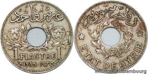 R4292 Syria 1 Piastre Etat de Syrie 1935 (a) Paris -> Make offer