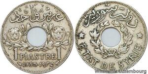 R4295 Syria 1 Piastre Etat de Syrie 1935 (a) Paris -> Make offer