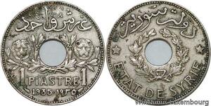 R4299 Syria 1 Piastre Etat de Syrie 1935 (a) Paris -> Make offer