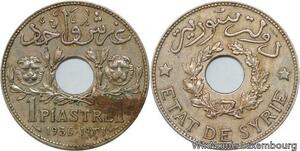 R4311 Syria 1 Piastre Etat de Syrie 1936 (a) Paris -> Make offer