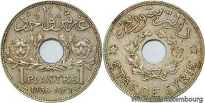 R4314 Syria 1 Piastre Etat de Syrie 1936 (a) Paris -> Make offer