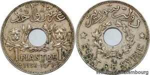R4320 Syria 1 Piastre Etat de Syrie 1936 (a) Paris -> Make offer