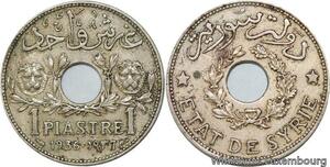 R4321 Syria 1 Piastre Etat de Syrie 1936 (a) Paris -> Make offer