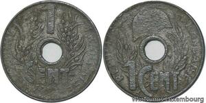 R4344 French Indochina 1 Centième Fautée Date Illisible Hanoi -> Make offer