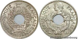 R4358 French Indochina 5 Centièmes 1938 (a) Paris AU -> Make offer