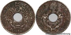 R4361 French Indochina 5 Centièmes 1938 (a) Paris -> Make offer