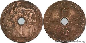 R4368 French Indochina Un Centime 1921 A Paris -> Make offer