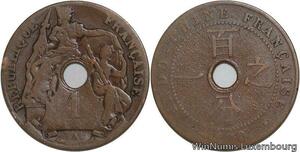 R4396 French Indochina Un Centième 1920 A Paris -> Make offer