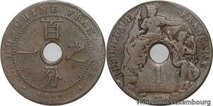 R4398 French Indochina Un Centième 1922 Poissy -> Make offer