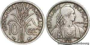 R4402 French Indochina 10 Cents Turin 1939 (a) Paris -&gt; Make offer
