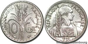 R4404 French Indochina 10 Cents Turin 1940 (a) Paris UNC -&gt; Make offer