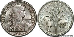 R4407 French Indochina 10 Cents Turin 1940 (a) Paris AU -&gt; Make offer