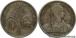 R4413 French Indochina 10 Cents Turin 1941 S San Francisco -> Make offer