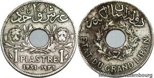 R4434 Lebanon 1 Piastre Etat du Grand Liban 1931 (a) Paris -> Make offer