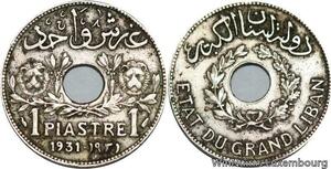 R4439 Lebanon 1 Piastre Etat du Grand Liban 1931 (a) Paris -> Make offer