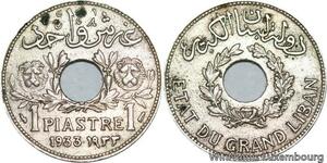 R4445 Lebanon 1 Piastre Etat du Grand Liban 1933 (a) Paris -> Make offer