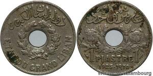R4454 Lebanon 1 Piastre Etat du Grand Liban 1925 (a) Paris -> Make offer