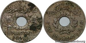 R4457 Lebanon 1 Piastre Etat du Grand Liban 1925 (a) Paris -> Make offer