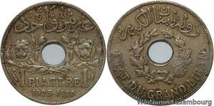 R4458 Lebanon 1 Piastre Etat du Grand Liban 1925 (a) Paris -> Make offer