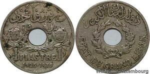 R4460 Lebanon 1 Piastre Etat du Grand Liban 1925 (a) Paris -> Make offer