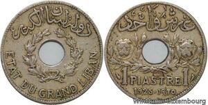 R4469 Lebanon 1 Piastre Etat du Grand Liban 1925 (a) Paris -> Make offer