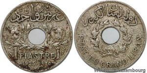 R4474 Lebanon 1 Piastre Etat du Grand Liban 1925 (a) Paris -> Make offer