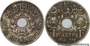 R4478 Lebanon 1 Piastre Etat du Grand Liban 1925 (a) Paris -> Make offer