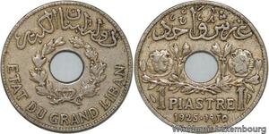 R4481 Lebanon 1 Piastre Etat du Grand Liban 1925 (a) Paris -> Make offer