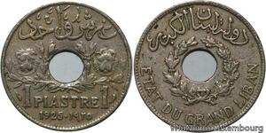 R4482 Lebanon 1 Piastre Etat du Grand Liban 1925 (a) Paris -> Make offer