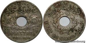 R4484 Lebanon 1 Piastre Etat du Grand Liban 1925 (a) Paris -> Make offer