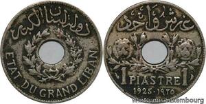 R4485 Lebanon 1 Piastre Etat du Grand Liban 1925 (a) Paris -> Make offer