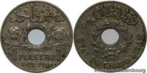 R4489 Lebanon 1 Piastre Etat du Grand Liban 1925 (a) Paris -> Make offer