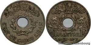 R4501 Lebanon 1 Piastre Etat du Grand Liban 1936 (a) Paris -> Make offer