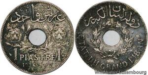 R4510 Lebanon 1 Piastre Etat du Grand Liban 1936 Paris -> Make offer