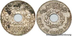 R4516 Lebanon 1 Piastre Etat du Grand Liban 1936 Paris -> Make offer