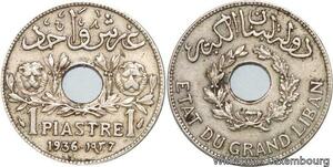 R4520 Lebanon 1 Piastre Etat du Grand Liban 1936 Paris -> Make offer