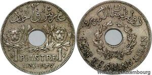 R4532 Lebanon 1 Piastre Etat du Grand Liban 1936 Paris -> Make offer