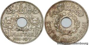 R4535 Lebanon 1 Piastre Etat du Grand Liban 1936 Paris -> Make offer