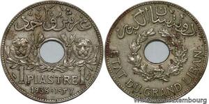 R4543 Lebanon 1 Piastre Etat du Grand Liban 1936 Paris -> Make offer