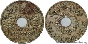 R4546 Lebanon 1 Piastre Etat du Grand Liban 1936 Paris -> Make offer