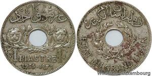 R4553 Lebanon 1 Piastre Etat du Grand Liban 1936 Paris -> Make offer