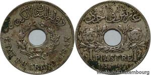 R4560 Lebanon 1 Piastre Etat du Grand Liban 1936 Paris -> Make offer