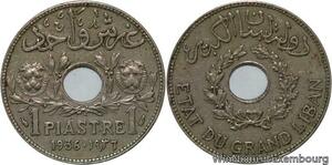 R4562 Lebanon 1 Piastre Etat du Grand Liban 1936 Paris -> Make offer