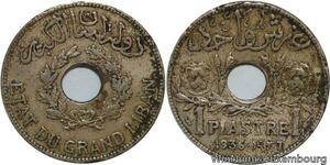 R4563 Lebanon 1 Piastre Etat du Grand Liban 1936 Paris -> Make offer