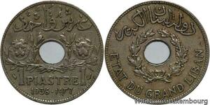 R4565 Lebanon 1 Piastre Etat du Grand Liban 1936 Paris -> Make offer
