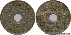 R4566 Lebanon 1 Piastre Etat du Grand Liban 1936 Paris -> Make offer