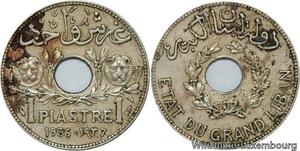R4569 Lebanon 1 Piastre Etat du Grand Liban 1936 Paris -> Make offer