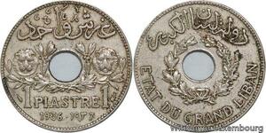 R4570 Lebanon 1 Piastre Etat du Grand Liban 1936 Paris -> Make offer