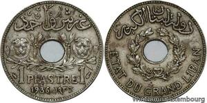 R4576 Lebanon 1 Piastre Etat du Grand Liban 1936 Paris -> Make offer