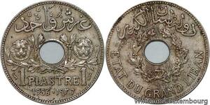 R4591 Lebanon 1 Piastre Etat du Grand Liban 1936 Paris -> Make offer